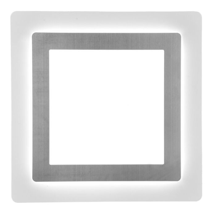 Nikkelen plafonnière modern, Frans, 46W, warm tot koud wit verstelbare LED, met afstandsbediening