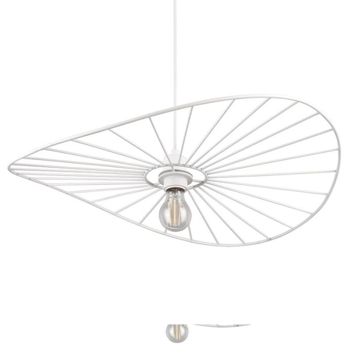 Witte hanglamp industrieel, Dejan