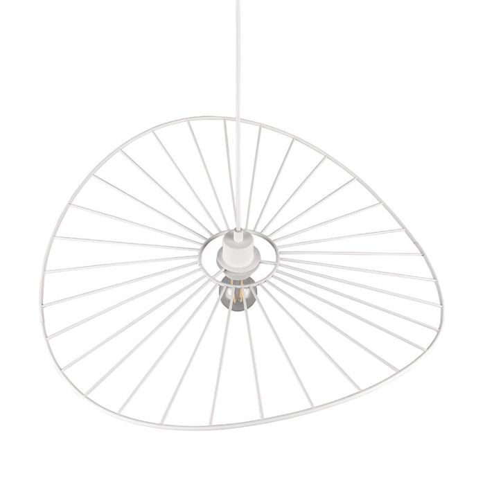 Witte hanglamp industrieel, Dejan