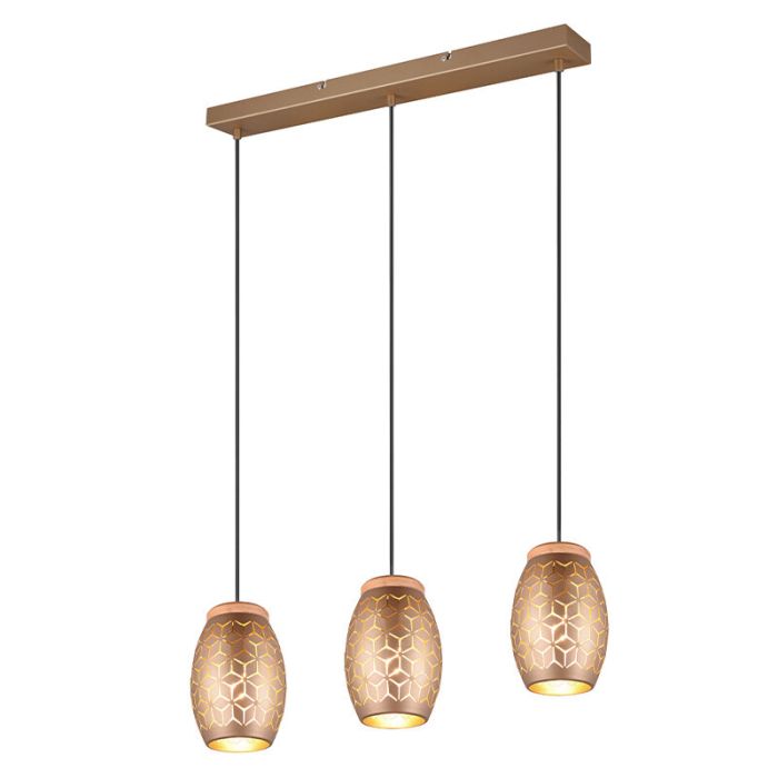 Taupe hanglamp modern, Delana