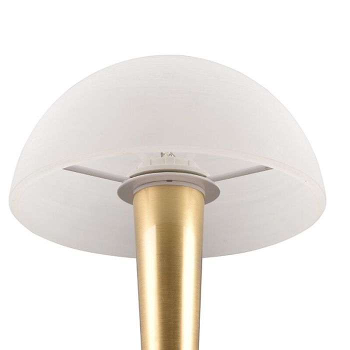 Messing tafellamp modern, Delila, met touchdimmer