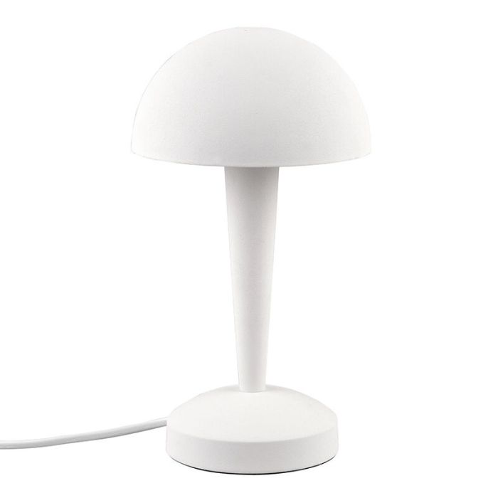 Witte tafellamp modern, Delila, met touchdimmer