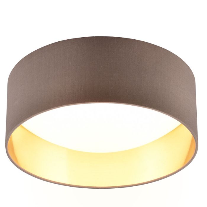 Taupe plafonnière modern, Erdi, 12W, 3000K LED