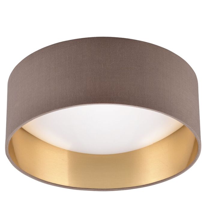 Taupe plafonnière modern, Erdi, 12W, 3000K LED
