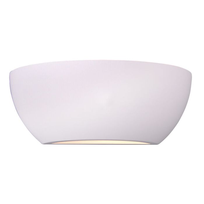 Witte up down wandlamp Viran, gips, modern