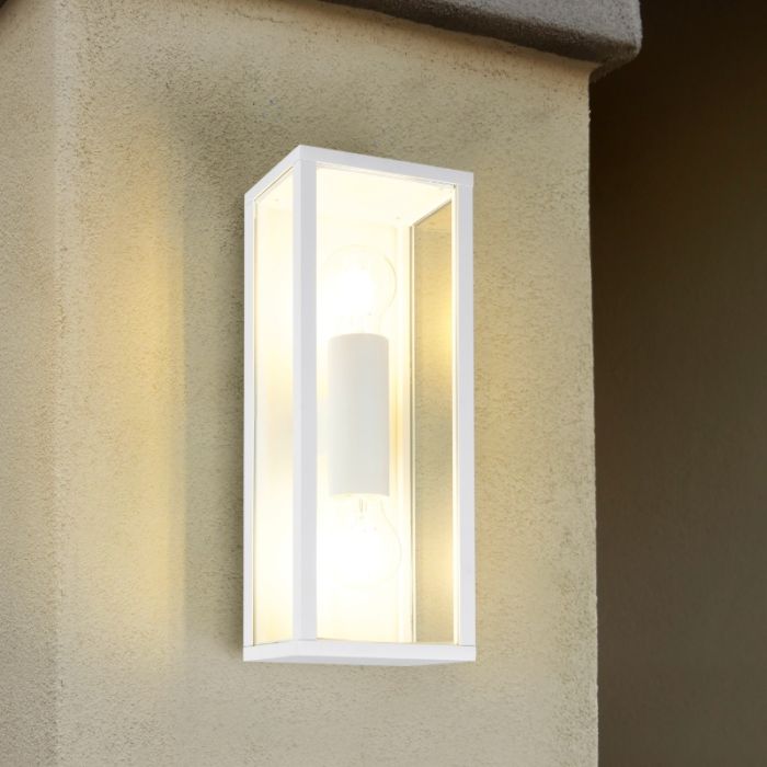 Witte buitenlamp modern, Sanna, IP44