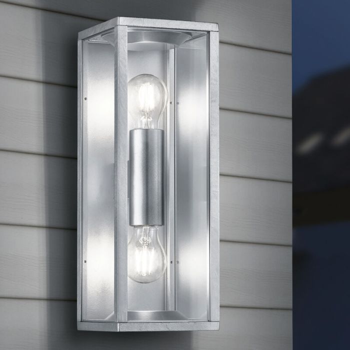 Industriële buitenlamp Sanna, grijs
