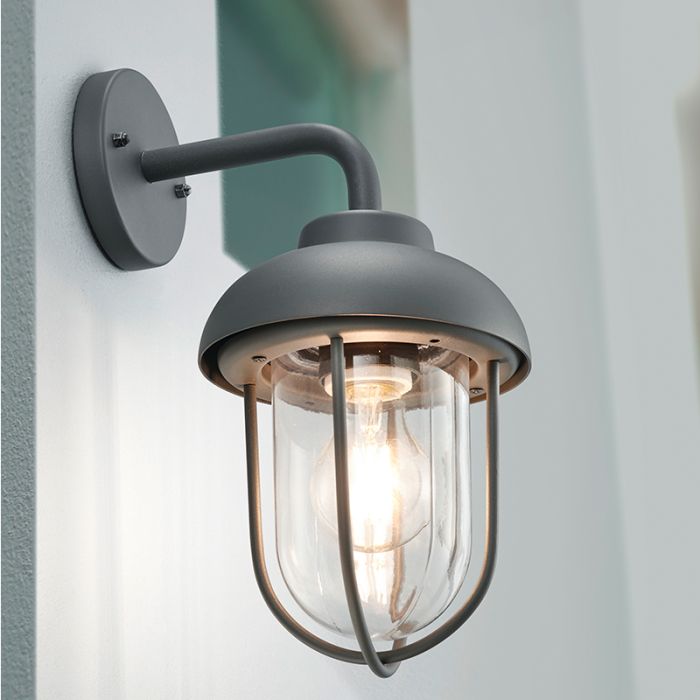 Industriële buitenlamp Trevor, antraciet
