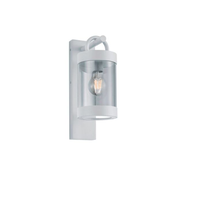 Moderne buiten wandlamp Sambesi, Wit, Met schemersensor
