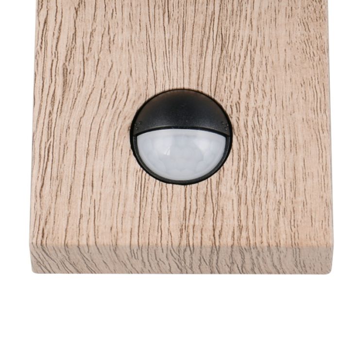 Grijze buiten wandlamp met bewegingssensor modern, Sambesi, IP44