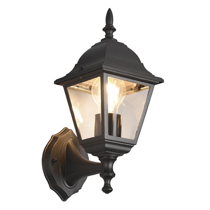 Zwarte buitenlamp klassiek, Lavina, IP44