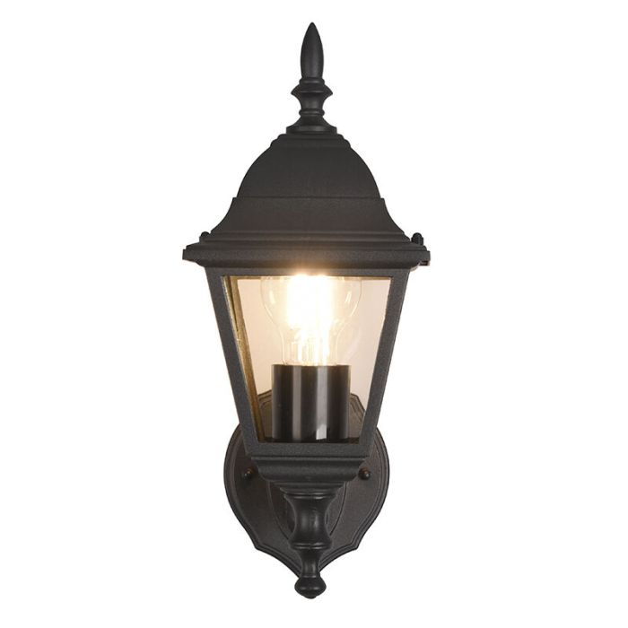 Zwarte buitenlamp klassiek, Lavina, IP44