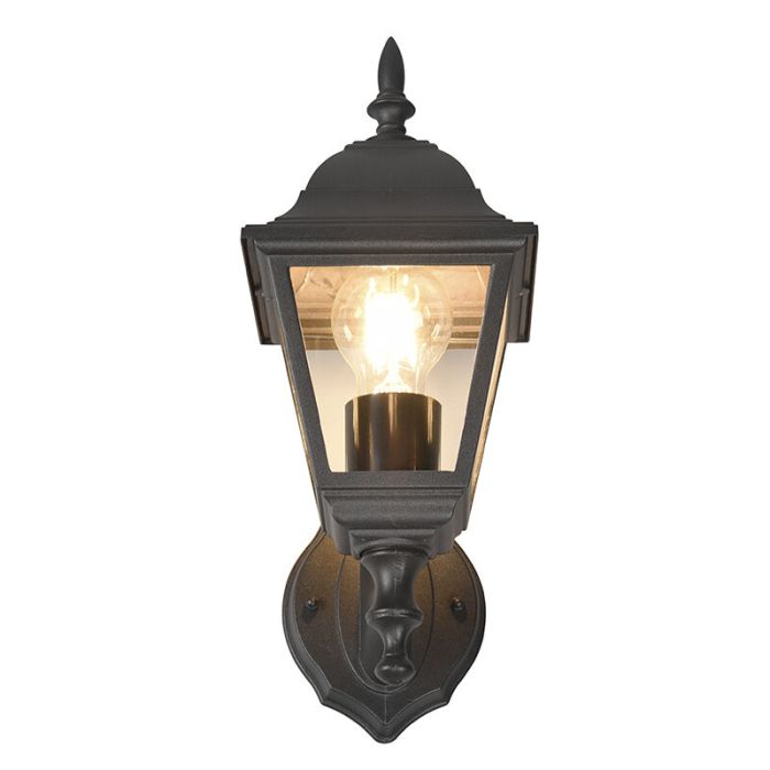 Zwarte buitenlamp klassiek, Lavina, IP44