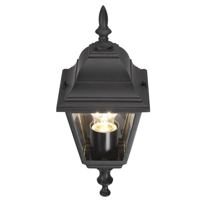 Zwarte buitenlamp klassiek, Lavina, IP44