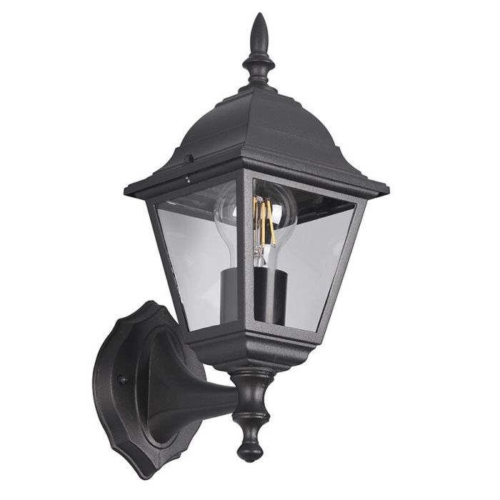 Zwarte buitenlamp klassiek, Lavina, IP44
