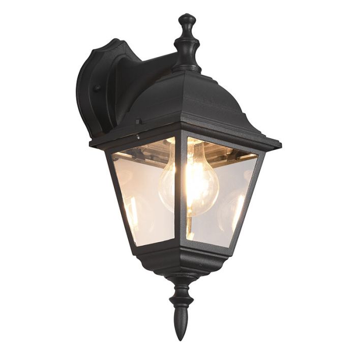 Zwarte buitenlamp klassiek, Lavina, IP44
