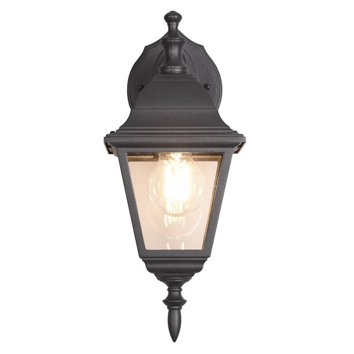 Zwarte buitenlamp klassiek, Lavina, IP44