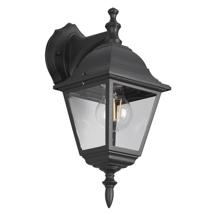 Zwarte buitenlamp klassiek, Lavina, IP44