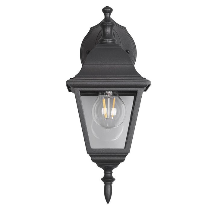 Zwarte buitenlamp klassiek, Lavina, IP44