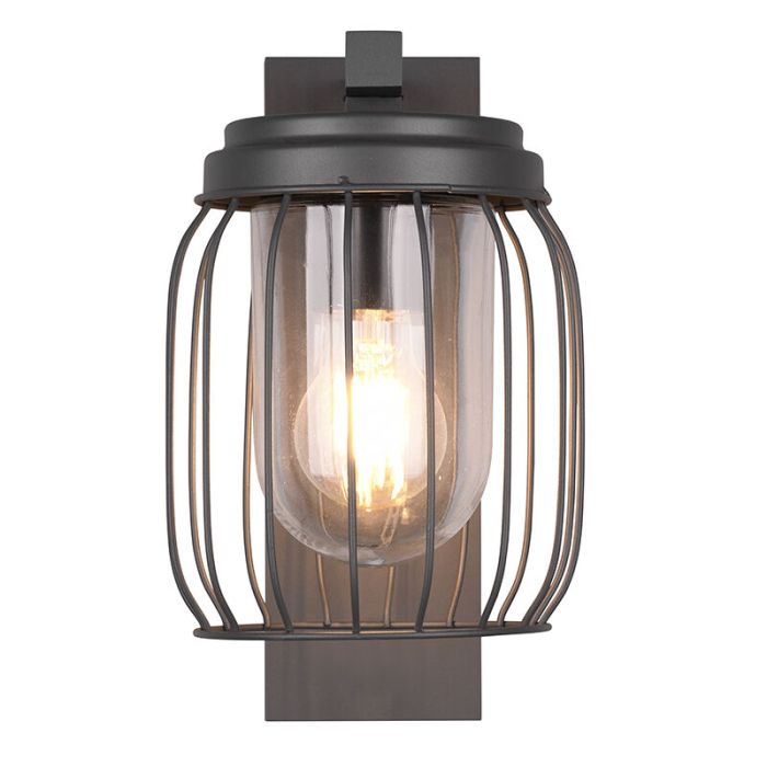 Moderne buitenlamp Emanuela, antraciet, aluminium, IP44
