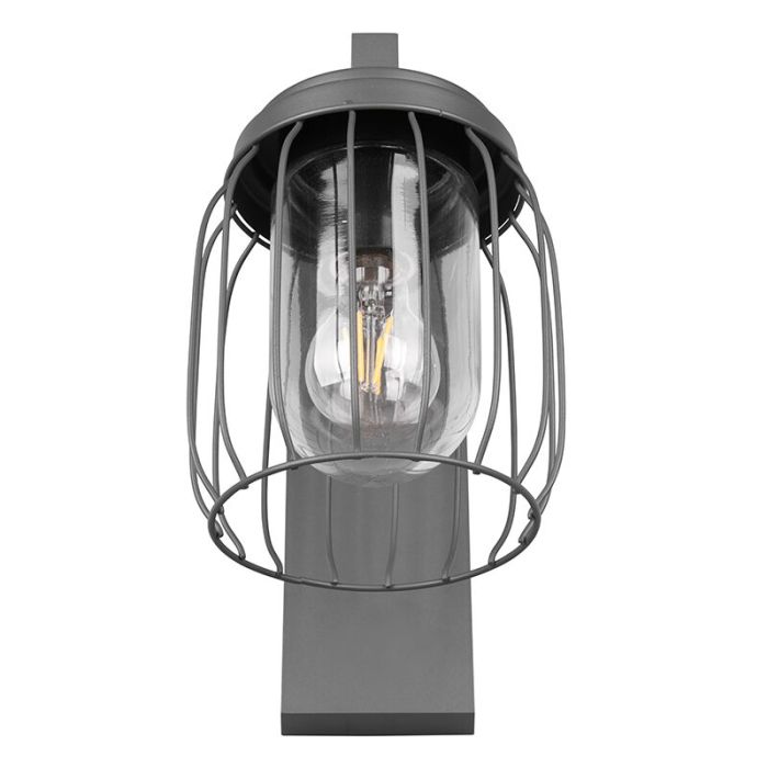 Moderne buitenlamp Emanuela, antraciet, aluminium, IP44