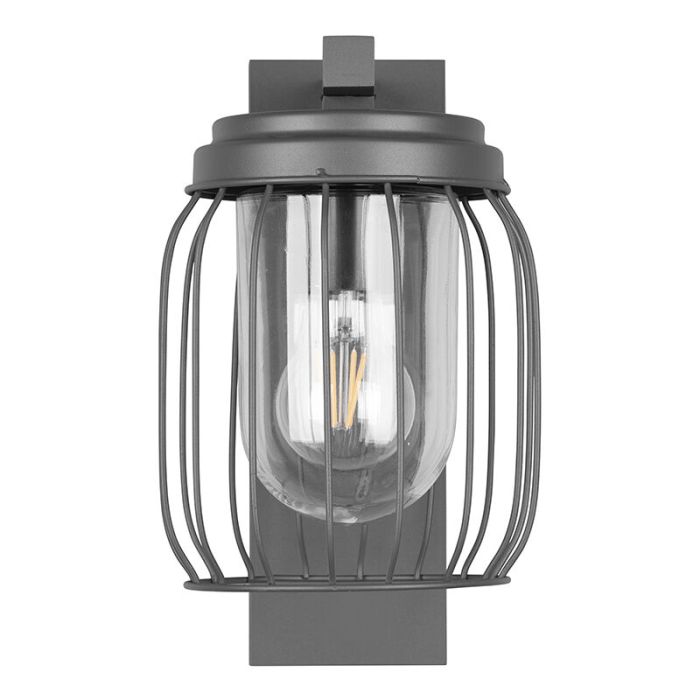 Moderne buitenlamp Emanuela, antraciet, aluminium, IP44