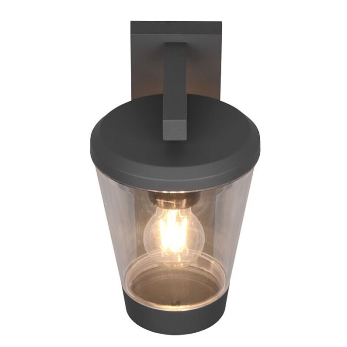Moderne buitenlamp Kerstin, antraciet, aluminium, IP44