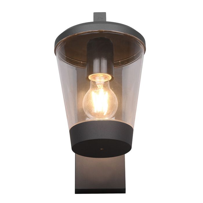 Moderne buitenlamp Kerstin, antraciet, aluminium, IP44