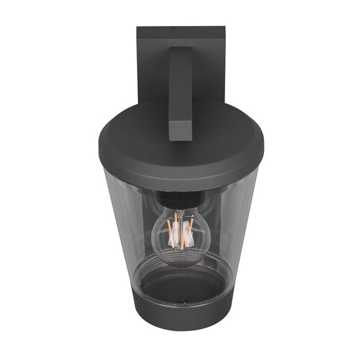 Moderne buitenlamp Kerstin, antraciet, aluminium, IP44