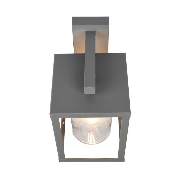 Antraciete buitenlamp met bewegingssensor Reini, aluminium, modern, IP44