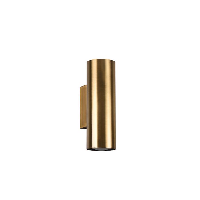 Bronzen up down wandlamp modern, Kaso