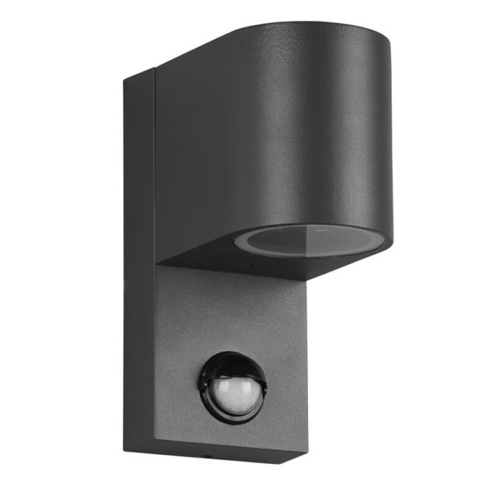 Antraciete buitenlamp met bewegingssensor Laurien, aluminium, modern, IP44