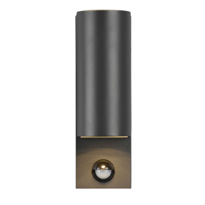 Antraciete buitenlamp met bewegingssensor Laurien, aluminium, modern, IP44