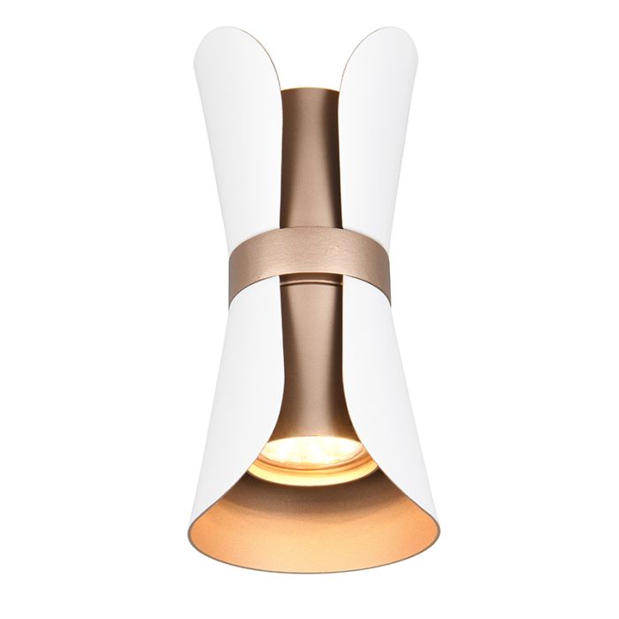 Witte wandlamp design, Suad, met schakelaar