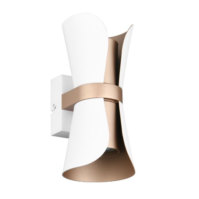 Witte wandlamp design, Suad, met schakelaar