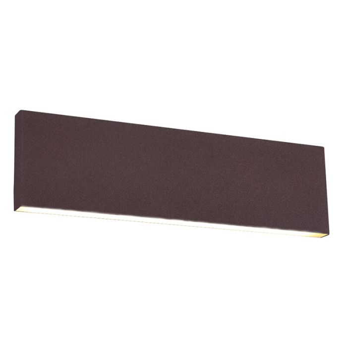Roestkleurige up down wandlamp Coscon, metaal, modern, 6 watt