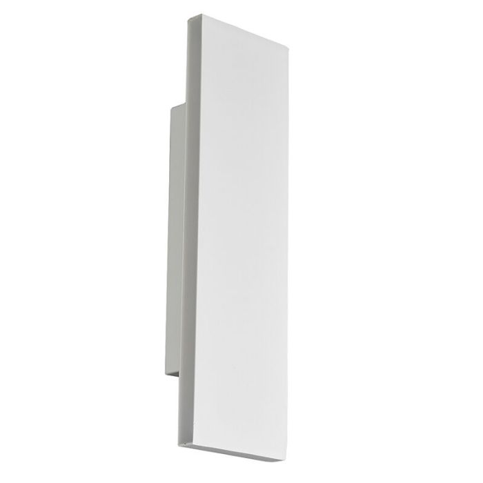 Witte up down wandlamp Coscon, metaal, modern, 6 watt