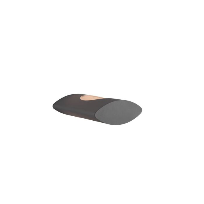 Moderne buiten tafellamp Suleika, Antraciet, Incl. warm wit LED
