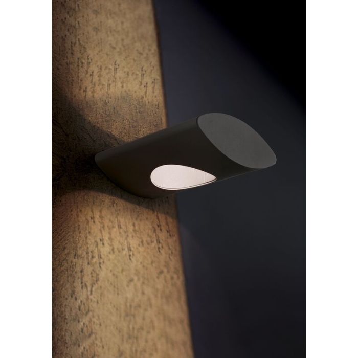 Moderne buiten tafellamp Suleika, Antraciet, Incl. warm wit LED