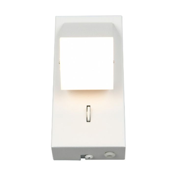 Witte wandlamp modern, Lok, 3W, 3000K LED