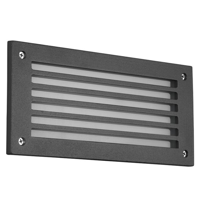 Moderne buitenlamp Teoman, antraciet, warm wit LED licht