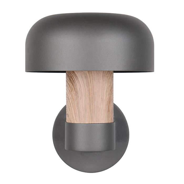 Grijze buitenlamp modern, Krishna, IP54