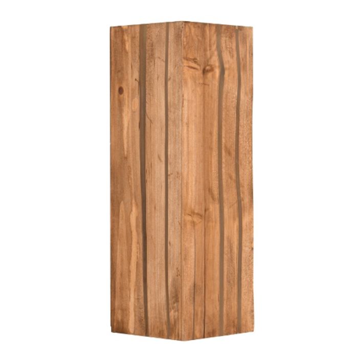 Landelijke wandlamp hout, Karijn