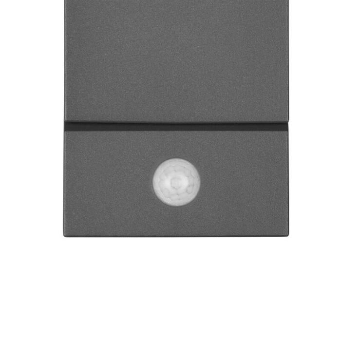 Antraciete buitenlamp met bewegingssensor Liron, aluminium, modern, 7w, 3000K LED