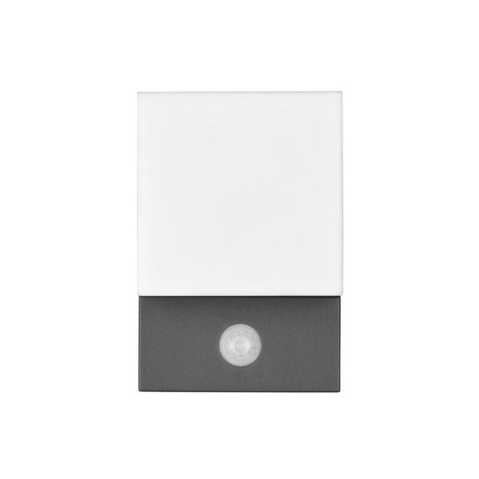 Antraciete buitenlamp met bewegingssensor Liron, aluminium, modern, 7w, 3000K LED