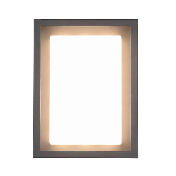 Antraciete buitenlamp Rolina, metaal, 10w, warm tot koud wit verstelbare LED