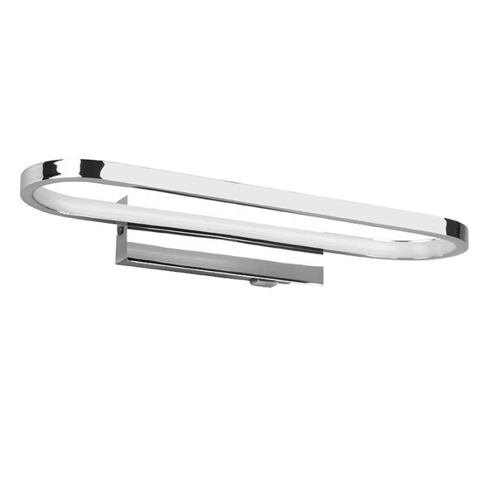 Moderne wandlamp Martin, chroom, metaal, geïntegreerde LED
