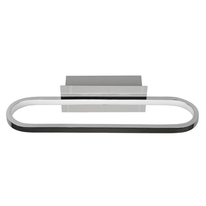 Moderne wandlamp Martin, chroom, metaal, geïntegreerde LED