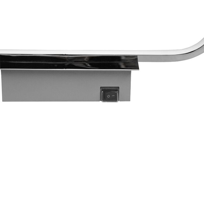 Moderne wandlamp Martin, chroom, metaal, geïntegreerde LED