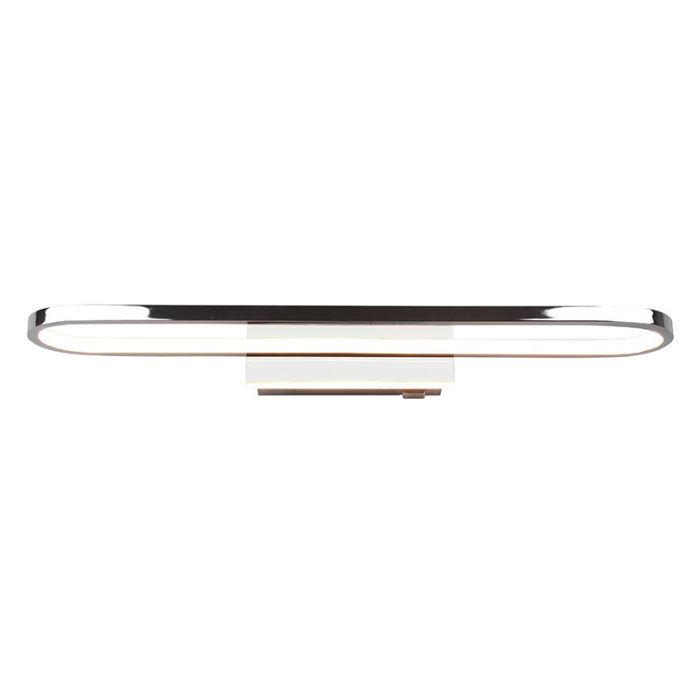 Moderne wandlamp Martin, chroom, metaal, geïntegreerde LED